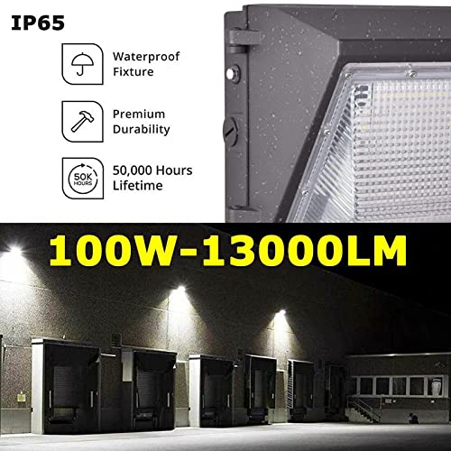 Szgmjia 120W Led Wall Pack With Dusk To Dawn Photocell, 5000K Daylight, 15600Lm, 600 Watt Hps/Hid Replacement With Etl Listed, Commercial And Industrial Outdoor Led Security Lighting For Parking Lots #TOP6