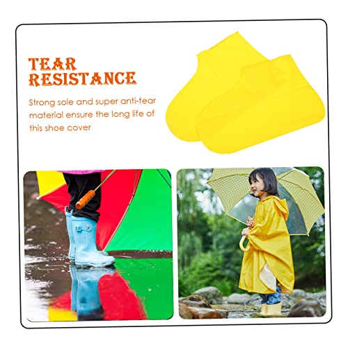 2 pares de protectores impermeables para botas de lluvia de látex, cubrebotas antideslizantes para ciclismo, senderismo y deportes miniatura 7