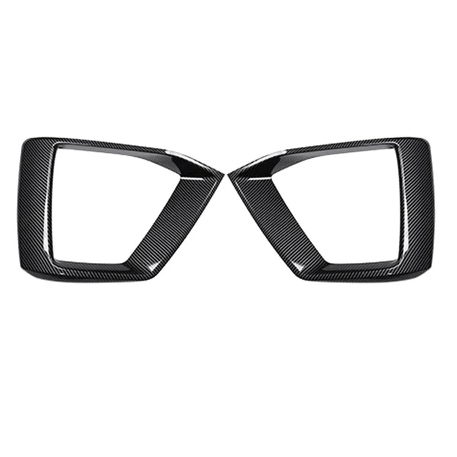 Capuchon de capot et cadre de calandre de course look carbone A5 S5 2Pcs - 6