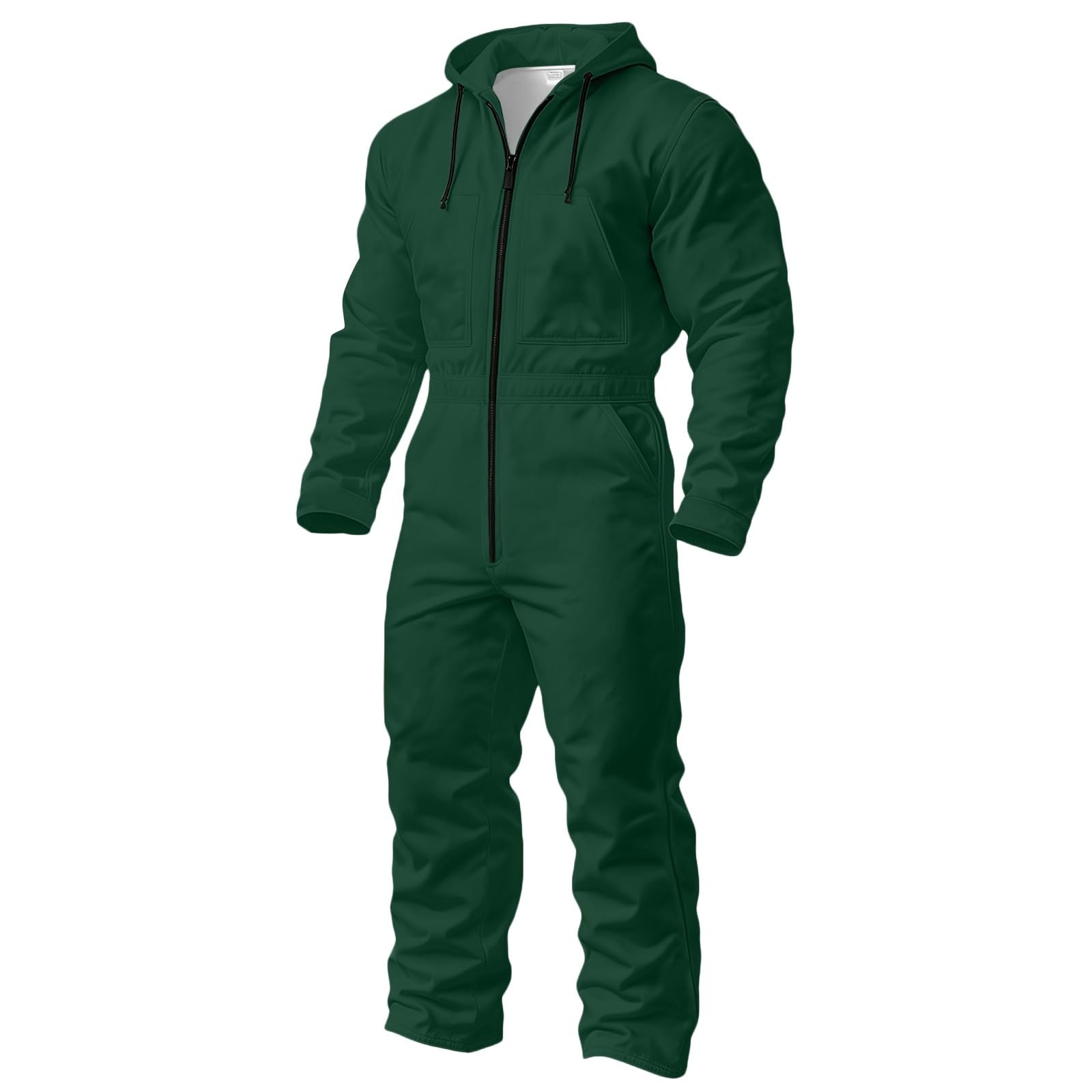Generisch Combinaison De Travail Noire à Manches Longues Pour Activités De Plein Air Par Temps Froid Combinaison De Protection d'Hiver Pour Homme
