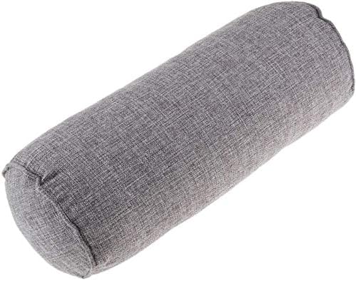 POFET Soft Back Pain Relieve Pillow, Round Cervical Support Pillow-Bolster Knee Pillow for Side, Back, Stomach Reduce Neck, Spine, Back, Hip, Ankle Stress - Gray