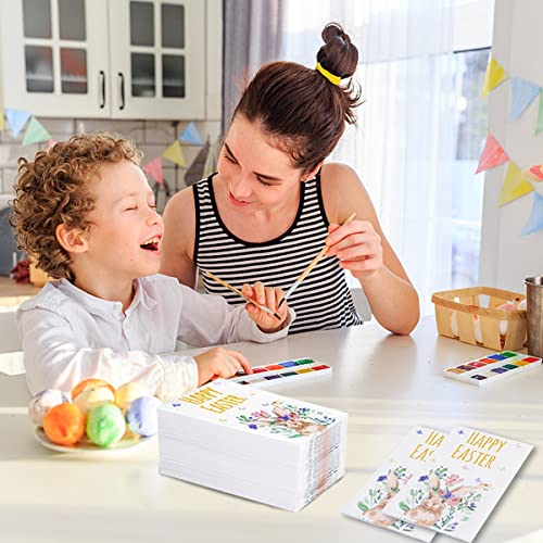 Bucla 200-Count 3-Ply Easter Napkins - Paper Napkins Disposable Premium Quality - Easter Bunny Napkins Disposable Soft, Absorbent For Parties, Weddings And Cocktail Beverage #TOP5