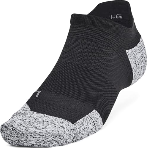 Under Armour - Unisex Ad Run Cushion 3Pk Ns Socks, Color Black (001), Size: Medium