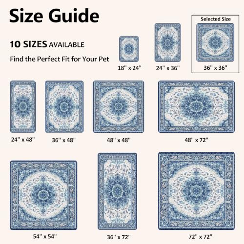 Image of Washable Pee Pads for Dogs, Reusable Puppy Potty Training Pads, Ultra-Absorbent Thick Waterproof Leak-Proof Non-Slip Pads & Mat for Crate, Playpen, Floor, Whelping & Housebreaking , 2 Pack 36 inchx36 inch