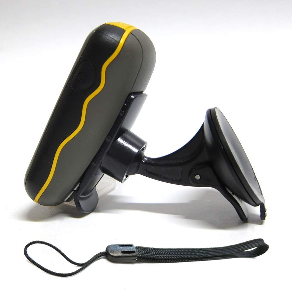 Ramtech Car Windshield Suction Mount Holder for Garmin Oregon 200 300 400t 400i 400c 450 450t 550 550t 600 600t 650 650t 700 750 750t Handheld GPS + Bonus Free Wrist Strap - SCH