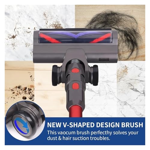 Electric Roller Brush Head with ,Compatible for Dyson, V7 V8 V10 V11 V15 Quick Release with Bristle Roller for Carpet & Hardwood - Image 5