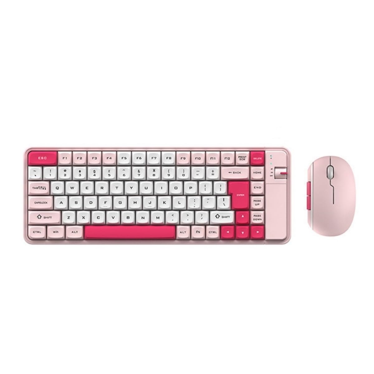 Klawiatura i Mysz do Gier, Zestaw Klawiatury I Myszy Kompatybilny Z Odbiornikiem USB Wodoszczelna Klawiatura i Mysz(Multi-colored1)