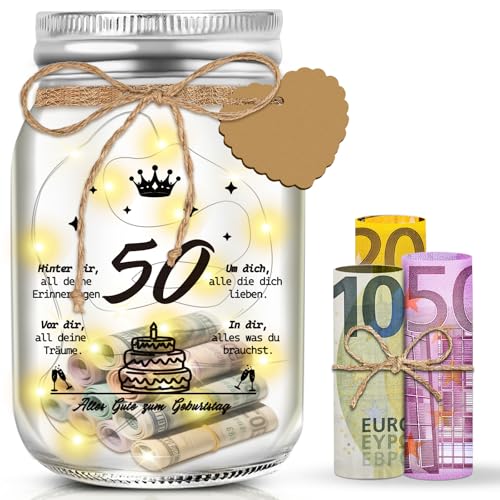 50 Geburtstag Frau Mann LED Flaschenlicht Geldgeschenke Geburtstag, 50. Flaschenlichter Geburtstag Geschenke Geld Leuchtflasche Verpackungen, 50 Geburtstagsgeschenk für Frauen Männer Tischdeko 50 Geburtstag Frau Mann LED Flaschenlicht Geldgeschenke Geburtstag, 50. Flaschenlichter Geburtstag Geschenke Geld Leuchtflasche Verpackungen, 50 Geburtstagsgeschenk für Frauen Männer Tischdeko