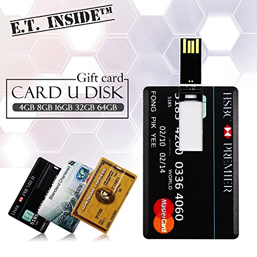 Clé USB 16 Go lot de 3 cartes Visa MasterCard minces