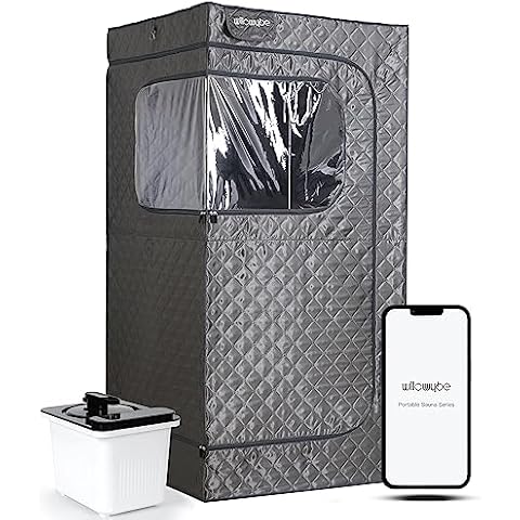 WILLOWYBE Portable Steam Sauna with Bluetooth Control Cover