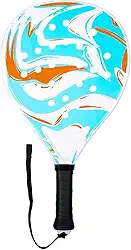 Raquete de tênis padel com enchimento de EVA e alça de pulso, superfície de fibra de carbono, raquete de tênis padel para iniciantes, adultos e