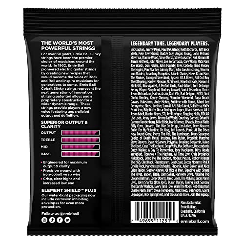 Image of Ernie Ball Super Slinky Cobalt Electric Guitar Strings 3-pack, 9-42 Gauge (P03723)