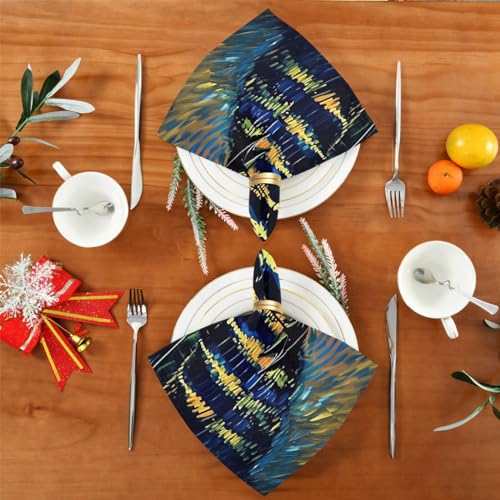 Set de 6 Servilletas de Tela Van Gogh Cielo Estrellado miniatura 4