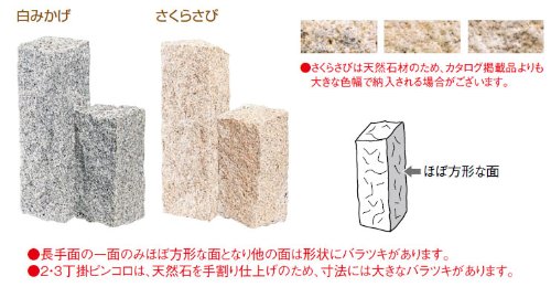 Amazon.co.jp: 半ピンコロ石45厚（約90×90×45mm）【24個セット】 黒