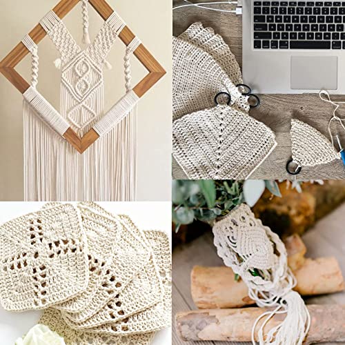 Image of G2PLUS 3MM Cotton String,328 Feet Natural Beige Twine for Craft & Wrapping | 100% Cotton, Strong and Durable, Neatly wound for tangle-free use in Holiday Wrapping, Hang Tags, Roasting and Home Projects
