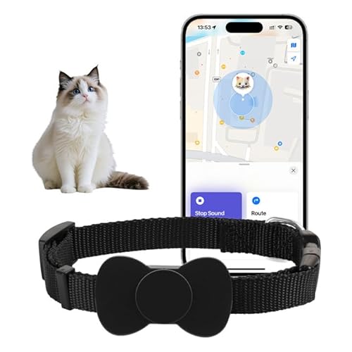 Katzen-GPS-Tracker-Halsband, keine monatliche Gebühr, Katzen-Tracker-GPS-Halsband für kleine Katzen, für Apple-Find-Funktion (anwendbar für iOS und Android), Katzen-Tracker Katzen-GPS-Tracker-Halsband, keine monatliche Gebühr, Katzen-Tracker-GPS-Halsband für kleine Katzen, für Apple-Find-Funktion (anwendbar für iOS und Android), Katzen-Tracker