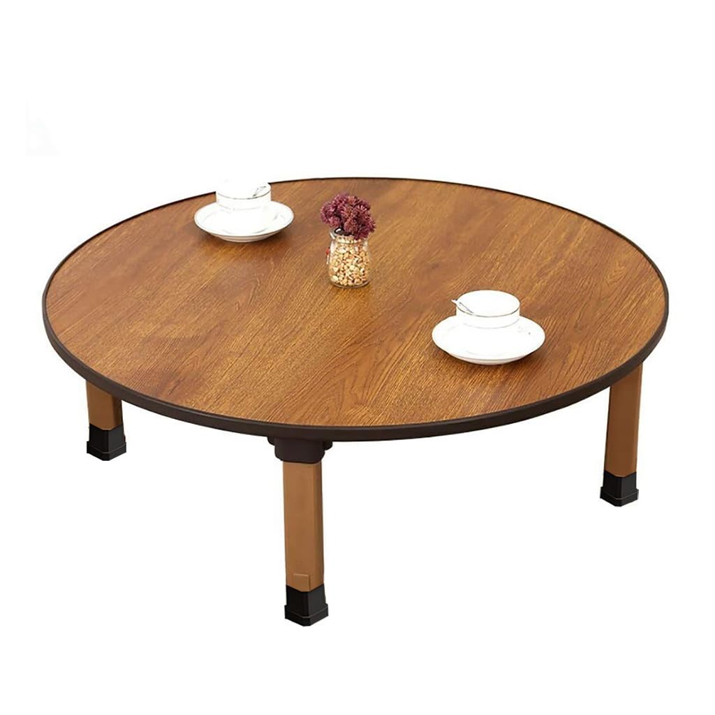BUSVORES Japanese Foldable Coffee Table, Portable Low Tea Table Wooden Folding Dining Study Breakfast Serving Table Collapsable Small Desk Tatami