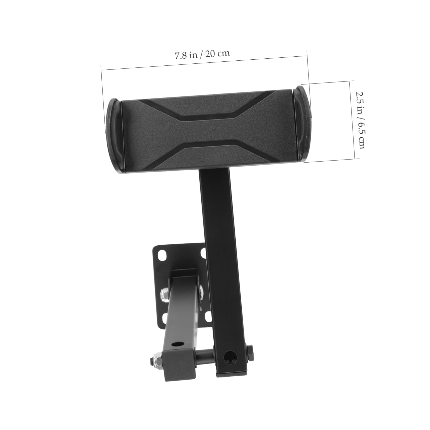 WOONEKY Supporto da Parete per Telefono Clip, Bracci Regolabili | Lega di Alluminio Nera, Sfere Orientabili a 360°, per Webcam e Telefono