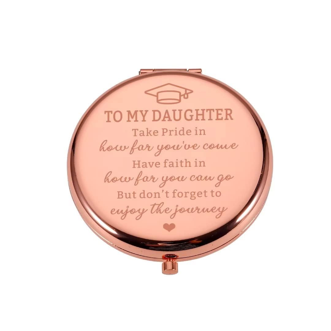 FrereFeter Class of 2023 Graduation Gifts for Her Daughter Compact Mirror High School College Graduation 2023 Senior Senior Master Nurse Medical Student Inspirational Grad Gift Make Up Mirror
