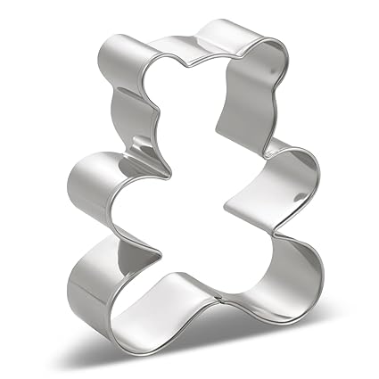 LILIAO Teddy Bear Cookie Cutter, 2.48 x 3.07 inch, Stainless Steel