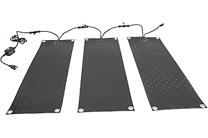 3Pcs HeatTrak Snow Melting Mats for Walkways & Driveways