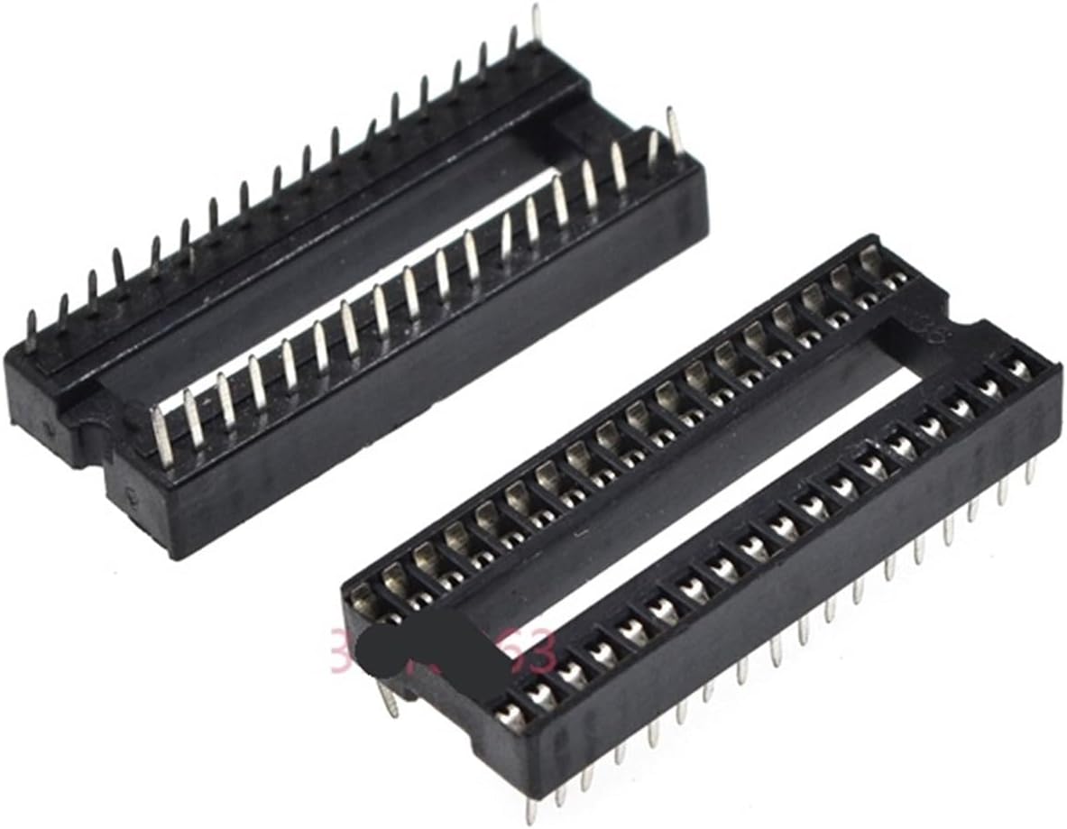 5/10PCS 28/32/36/42/48/52/54/56/64 pin IC Socket 1.778MM Pitch DIP CHIP Test 28P/32P/36P/42P/48P/52P/54P/56P/64P(64P,5Pcs)