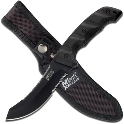 MTECH USA XTREME MX-8073BK Tech USA Fixed Blade Knife, Overall:9.5-Inch