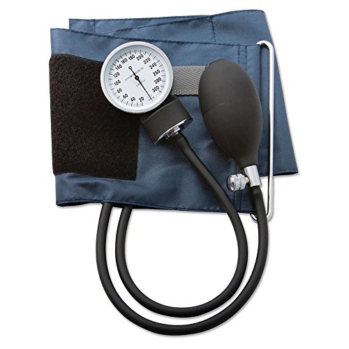 ADC Prosphyg 785 Pocket Aneroid Sphygmomanometer with Self-Adjusting Small Adult Navy Blood Pressure Cuff and Carrying Case