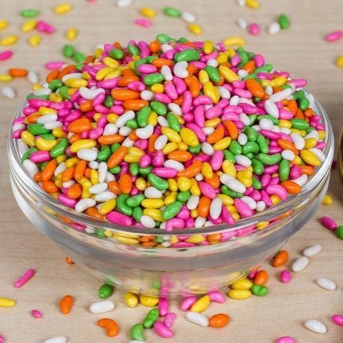 Image of FreshoCartz Sugar Coated Colourful Saunf 800gm - Multicolour Sweet Fennel Seeds for Cake Decoration & Mouth Freshener | Premium Candy Coated Saunf for Desserts, After-Meal Serving & Festive Gifting | Jar Pack