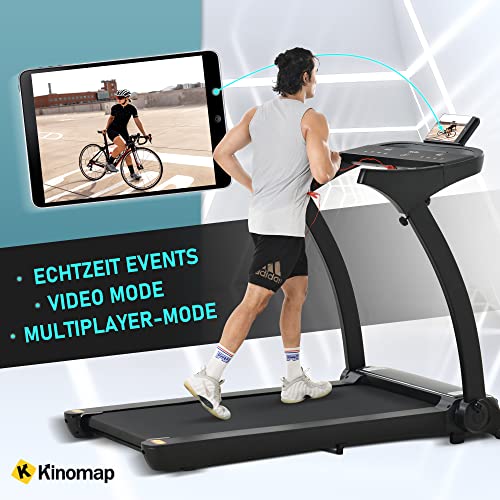 Laufband für Zuhause Klappbar, Indoor Faltbares Heimlaufband mit Kinomap-Funktion 2,0PS Power Motor, Großes LED-Display… – Bild 5