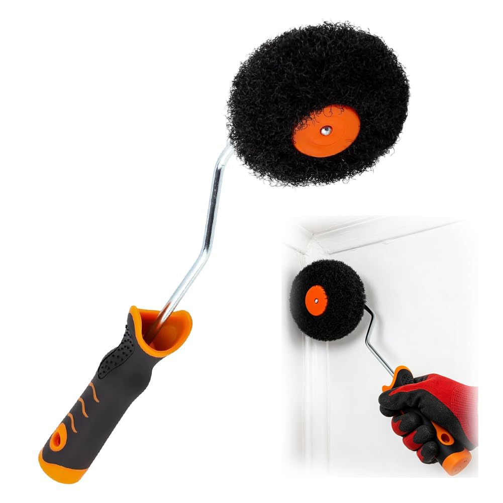 Edge Brush, Corner Application Extension, Corner Roller - Corner Paint Roller Brush, Rolling Roller Brush, for Ceiling, Wall, Home, Outdoor