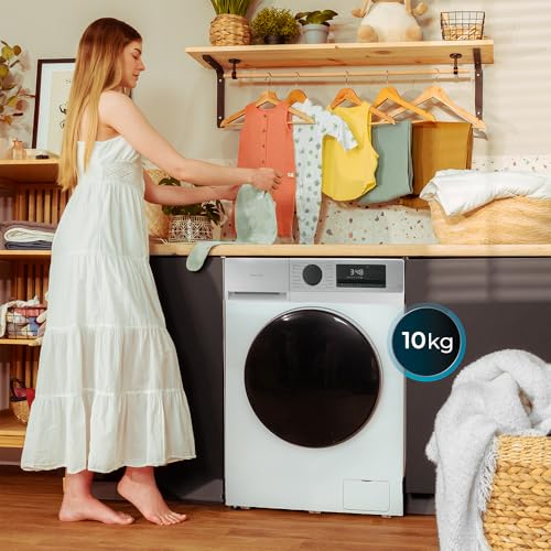 Cecotec Lave-linge à Chargement Frontal 10Kg Bolero DressCode 10450 Inverter, 1400 tr/min, 16 programmes, Classe A-10%, Moteur Inverter Plus, Pearl Drum, Fonction Silence, Stop&Go et Kid Lock, Blanc – Image 4