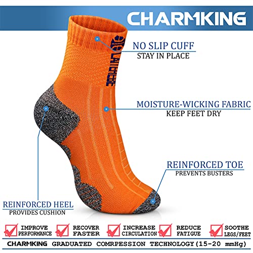Image of CHARMKING Compression Socks for Women & Men Circulation 15-20 mmHg is Best for Athletic Running Cycling Nurse Daily Wear