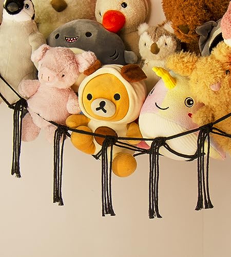 image for mirolam Stuffed Animals Storage Hammock Net Corner - Large Cool Y2K Ad