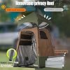 Carpa de ducha portátil PORAYHUT Camping Shower Tent, 86.6" alta, para baño al aire libre y cambio de ropa, montaje instantáneo en 30s, con bolsa de ducha solar de 20L, protección UV, resistente para playa y senderismo miniatura 5