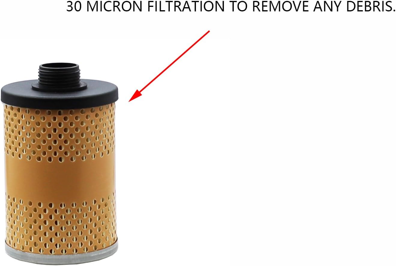 496 Fuel Tank Filter Assembly Gasoline and Diesel Water Separate 30 Micron Max 25 Gpm 150 Psi B10-AL