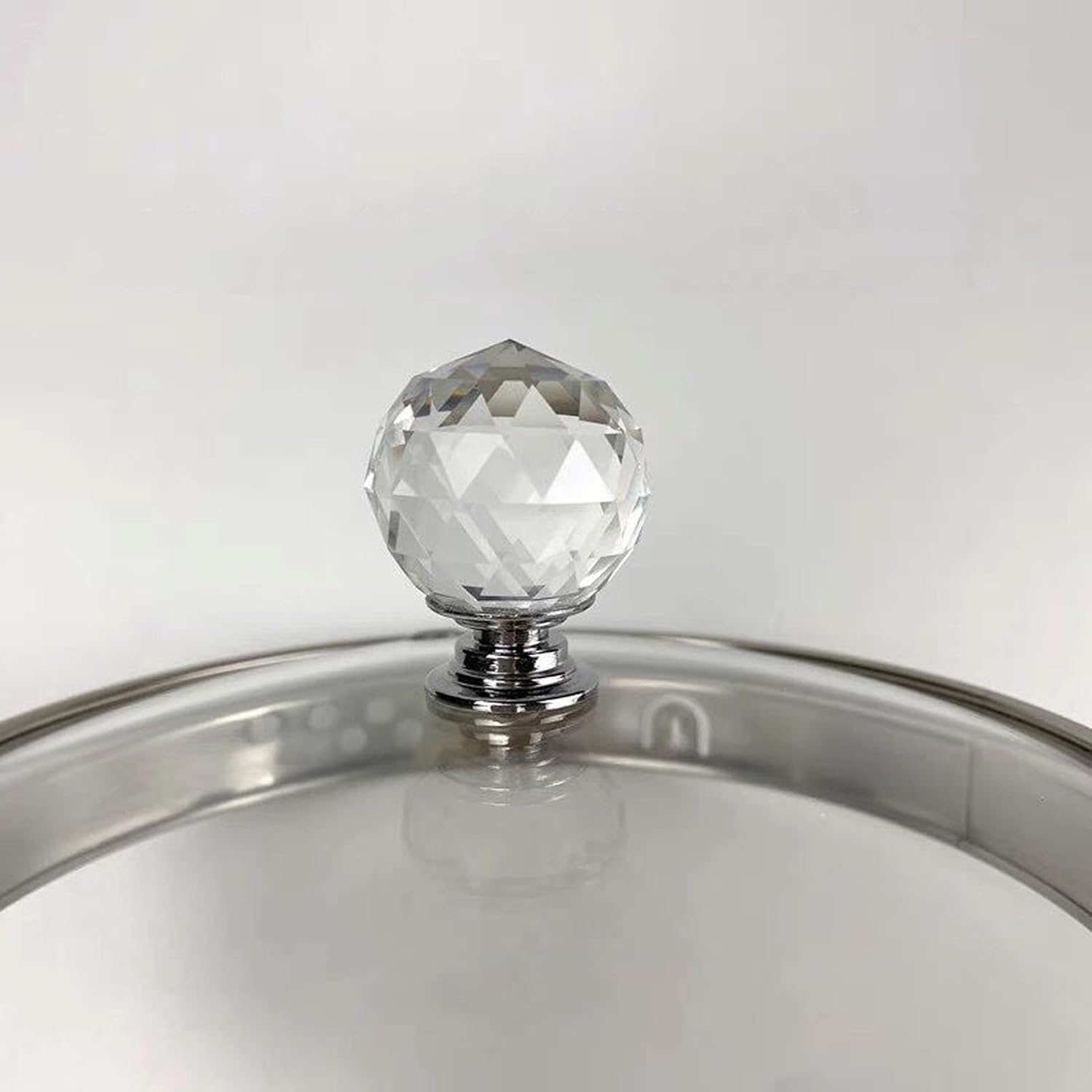 Yesmin Crystal Door Knobs,4 Pcs 30MM Crystal Drawer Carbinet Door Handle Puller with Screws for Home Kitchen Office Drawer Cupboard Closet - Image 4