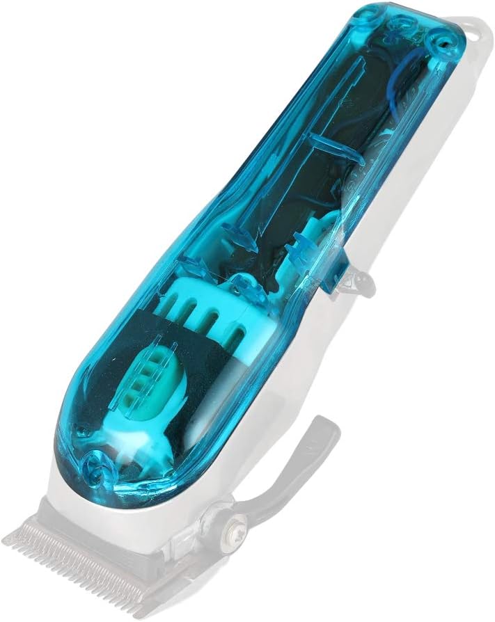 Clear DIY Back Housing, Transparent Back Cover for Wahl 5-Star Series Cordless Senior Clipper #8504(sky blue)