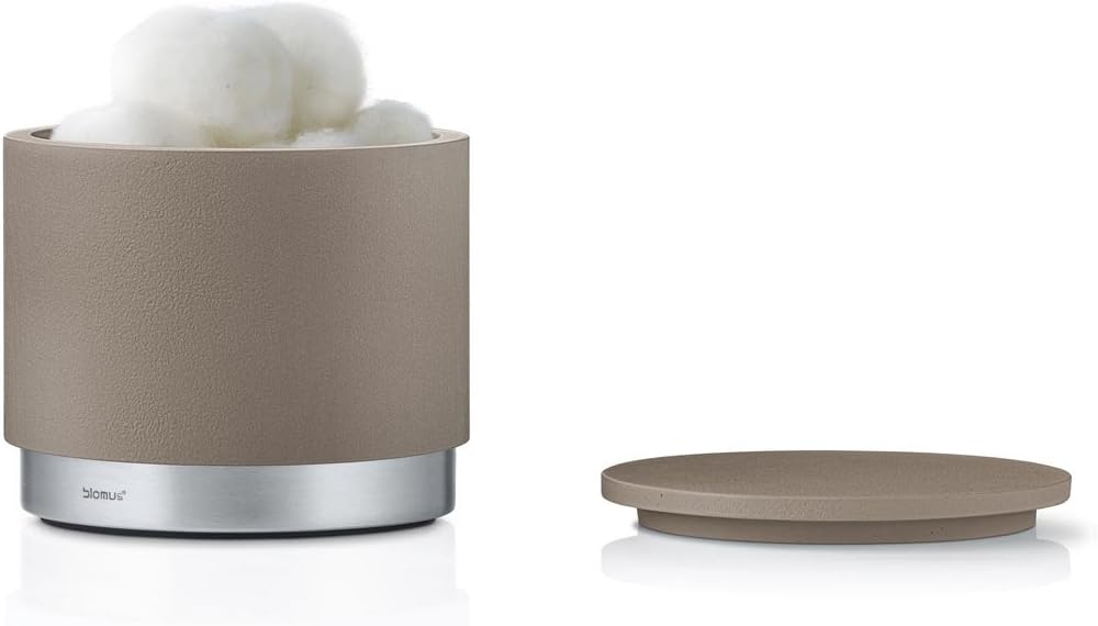Blomus Bathroom Storage Canister in Moon Gray