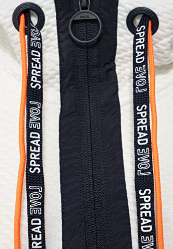 Cecil 253376 Maglione Cardigan, Bianco Puro, XXL