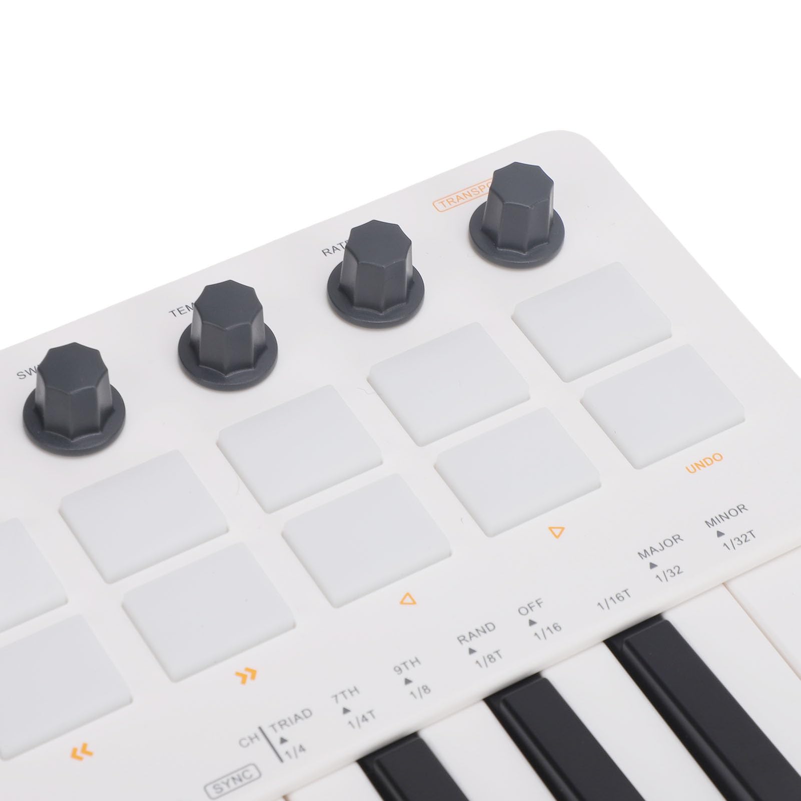 Kabelloser MIDI-Keyboard-Controller mit 25 Tasten für die Virtuelle Synthesizer-Steuerung und Beat-Erstellung in der Studioproduktion