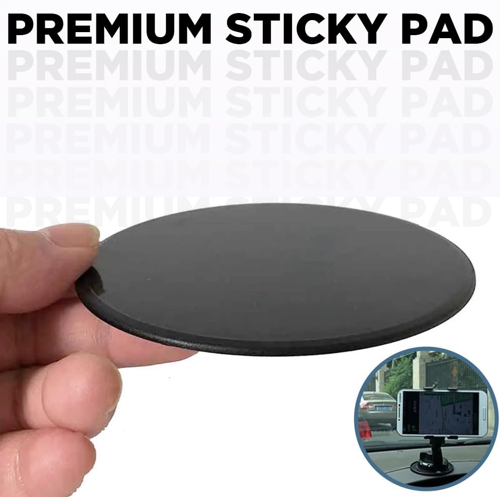 Image of RIGGEAR Dashboard Pad Mounting Disk for Suction Cup Phone Mount, 2Pcs Ultra Sticky Heat-Resistant Replacement Disc for Car Dashboard, Vacuum Suction Phone Holder Spare Stick Pad for Mount (2 Pack)