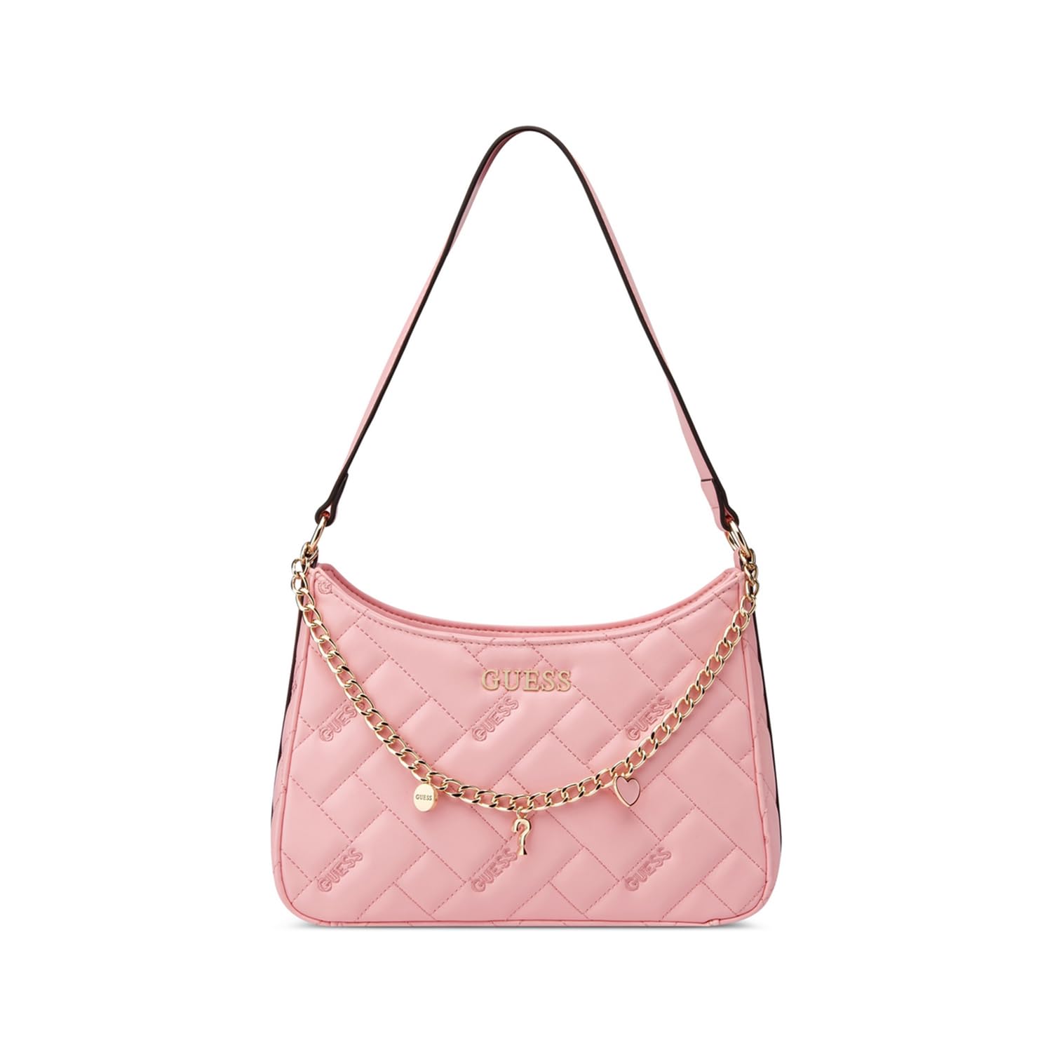 Guess Women Pink Quilted Shoulder Bag with Strap : Amazon.in: Fashion