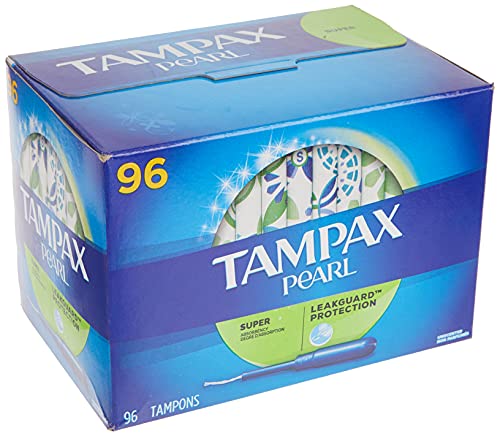 Tampax Pearl super absorbency tampons plastic applicator 96 ct Box - Image 4