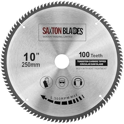 Saxton TCT Circular Wood Saw Blade 250mm Cover