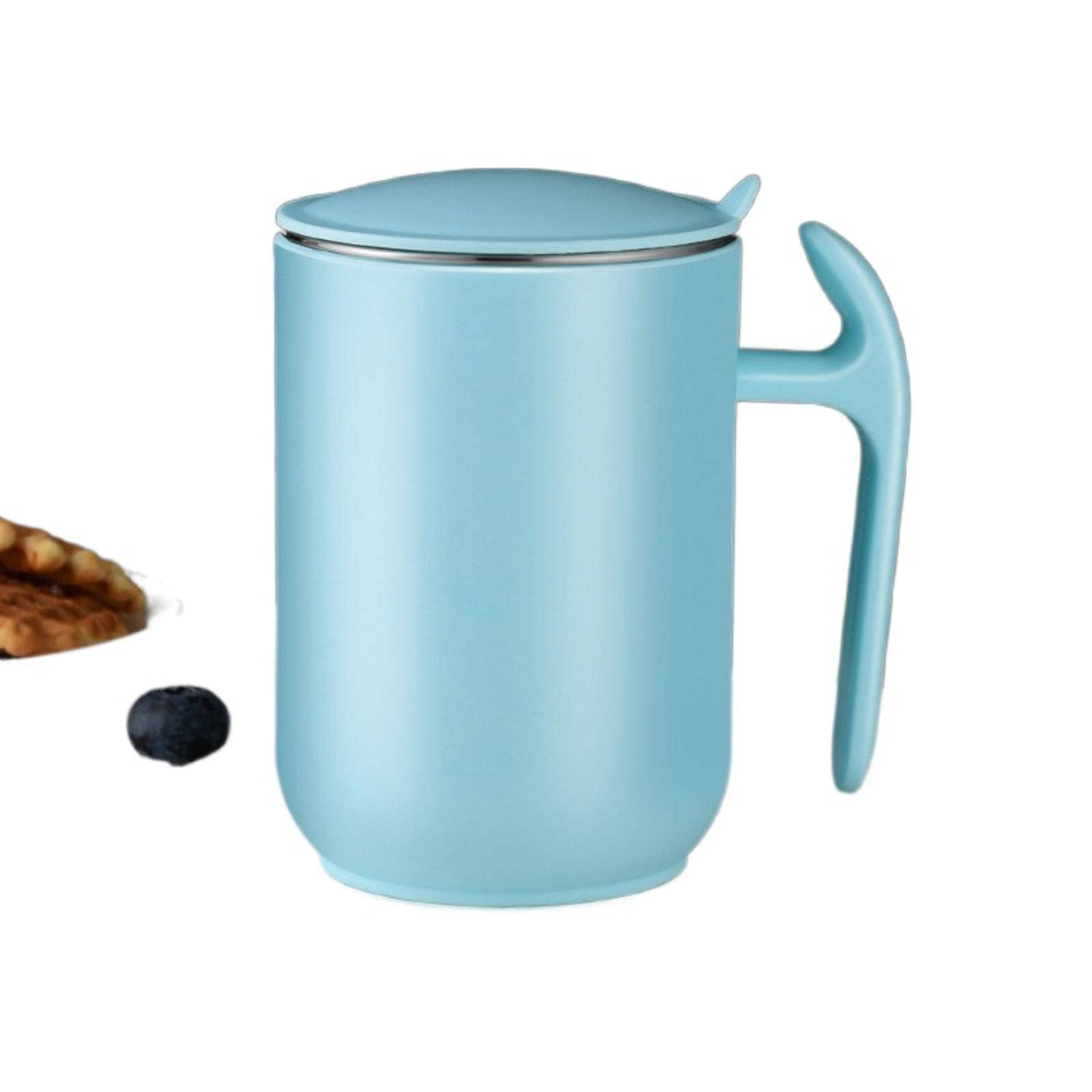 Amazon.com: NA 不锈钢马克杯带盖情侣水杯家用茶杯大容量咖啡杯双层 
