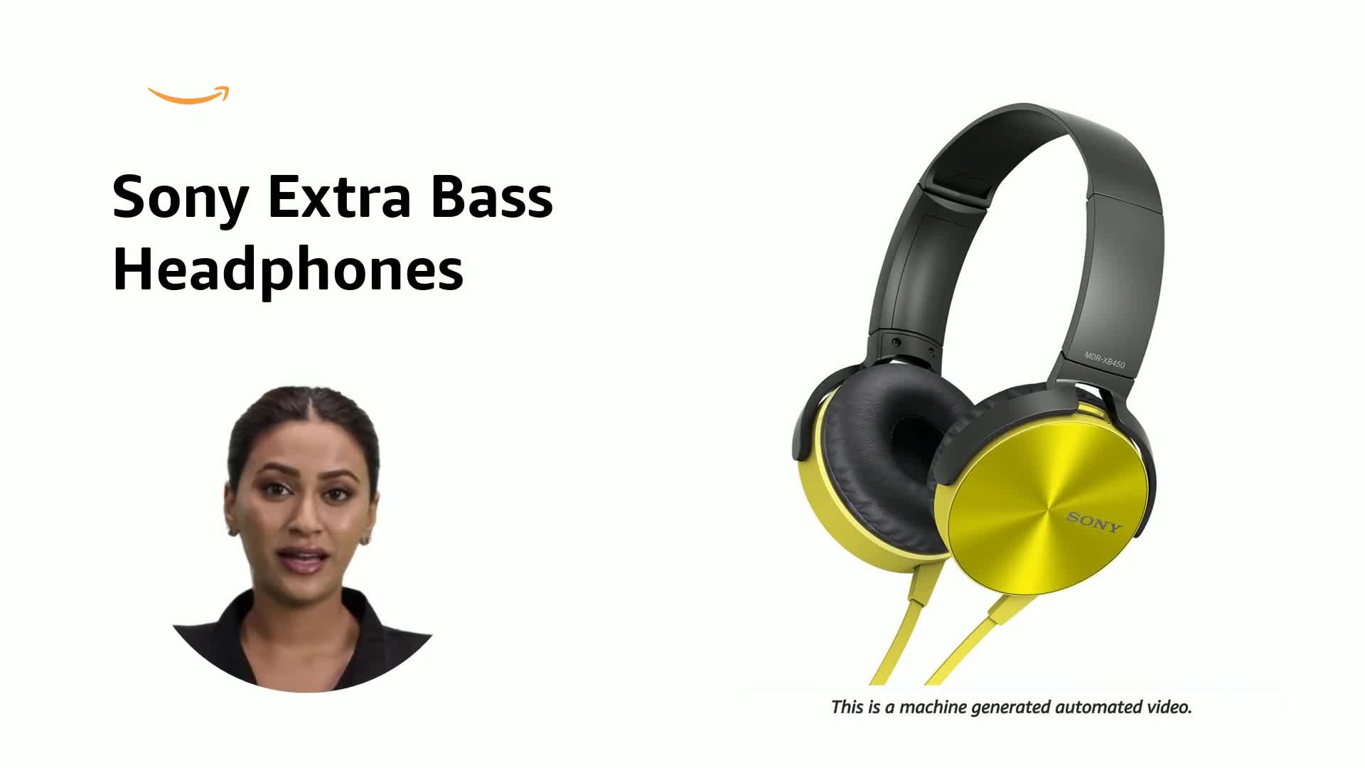 SONY MDR-XB450 EXTRA BASS ヘッドフォン Sony MDR-XB450 On-Ear EXTRA BASS Headphones (Yellow) : Amazon.in