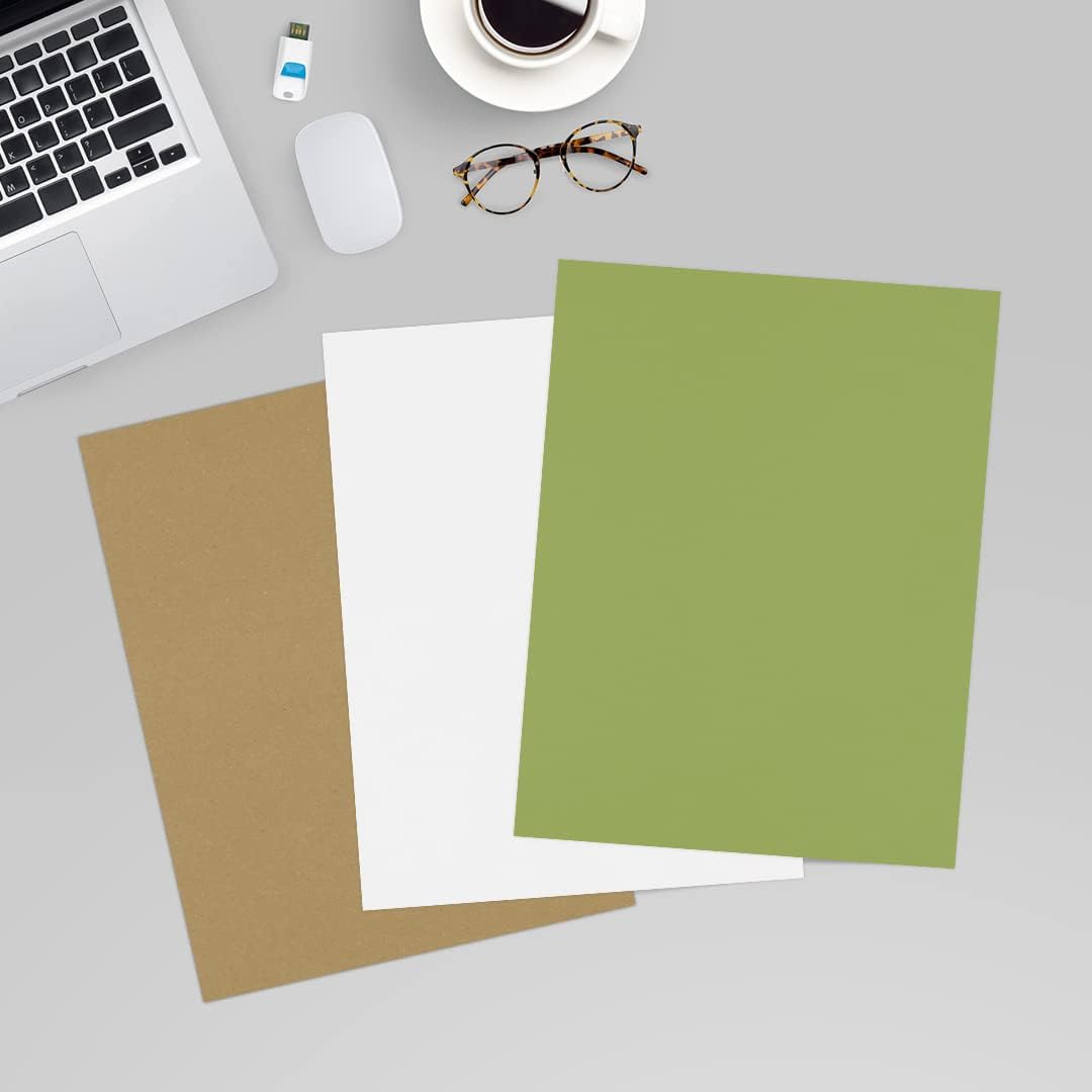 LUXPaper 8.5" x 11" Paper | Letter Size | Avocado Green | 70lb. Text | 250 Qty