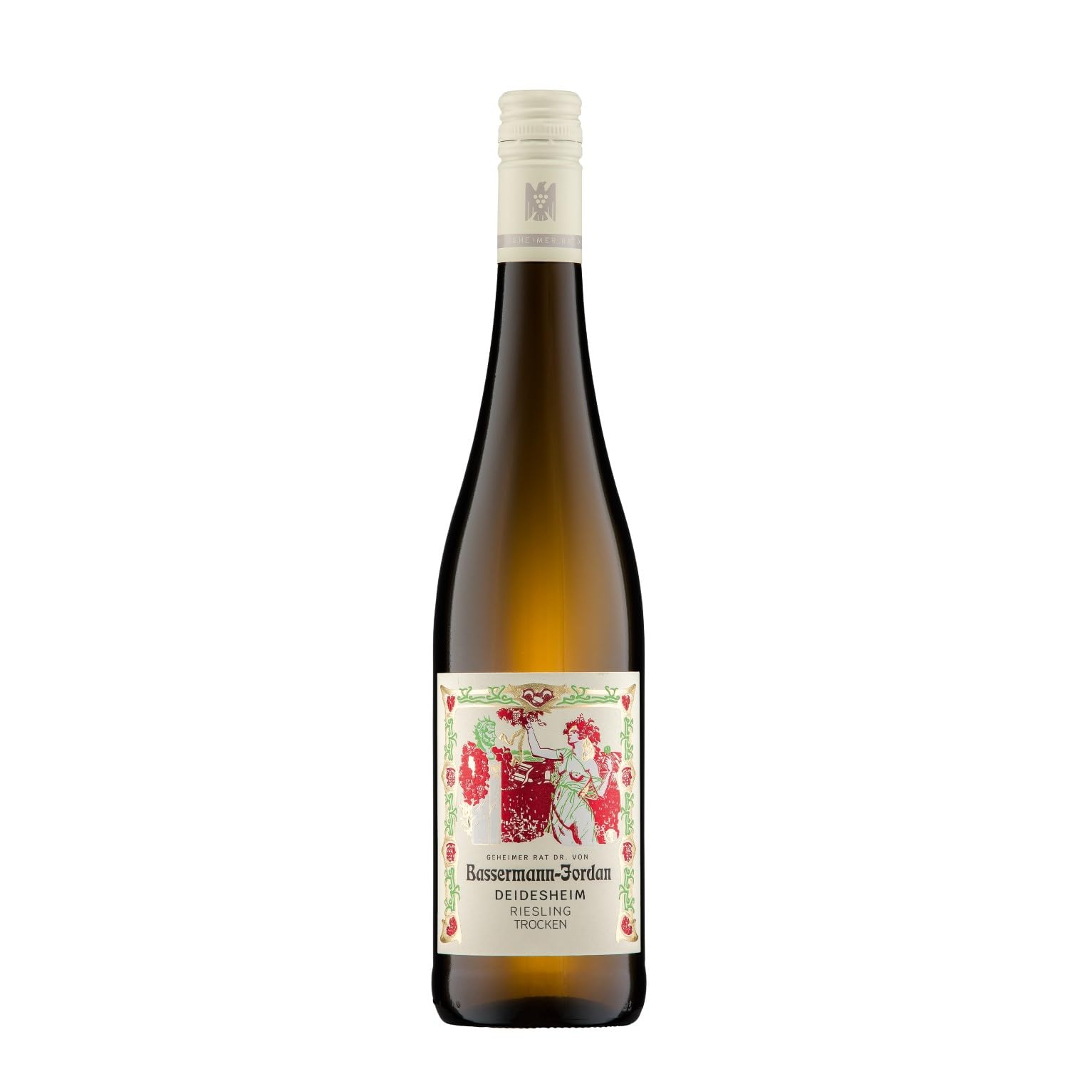 Bassermann-Jordan Deidesheim Riesling VDP Ortswein Weisswein Trocken Pfalz Deutschland Inkl. FeinWert E-Book (12 x 0,75l)