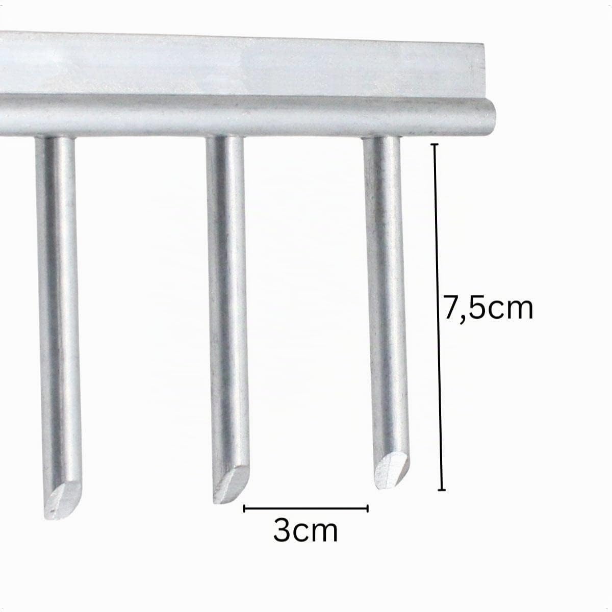 Rekord - Aluminium Rechen mit 150 cm Stiel - 16 Zinken Harke 62 cm